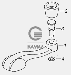 Ручка стеклоподъемника камаз 5320